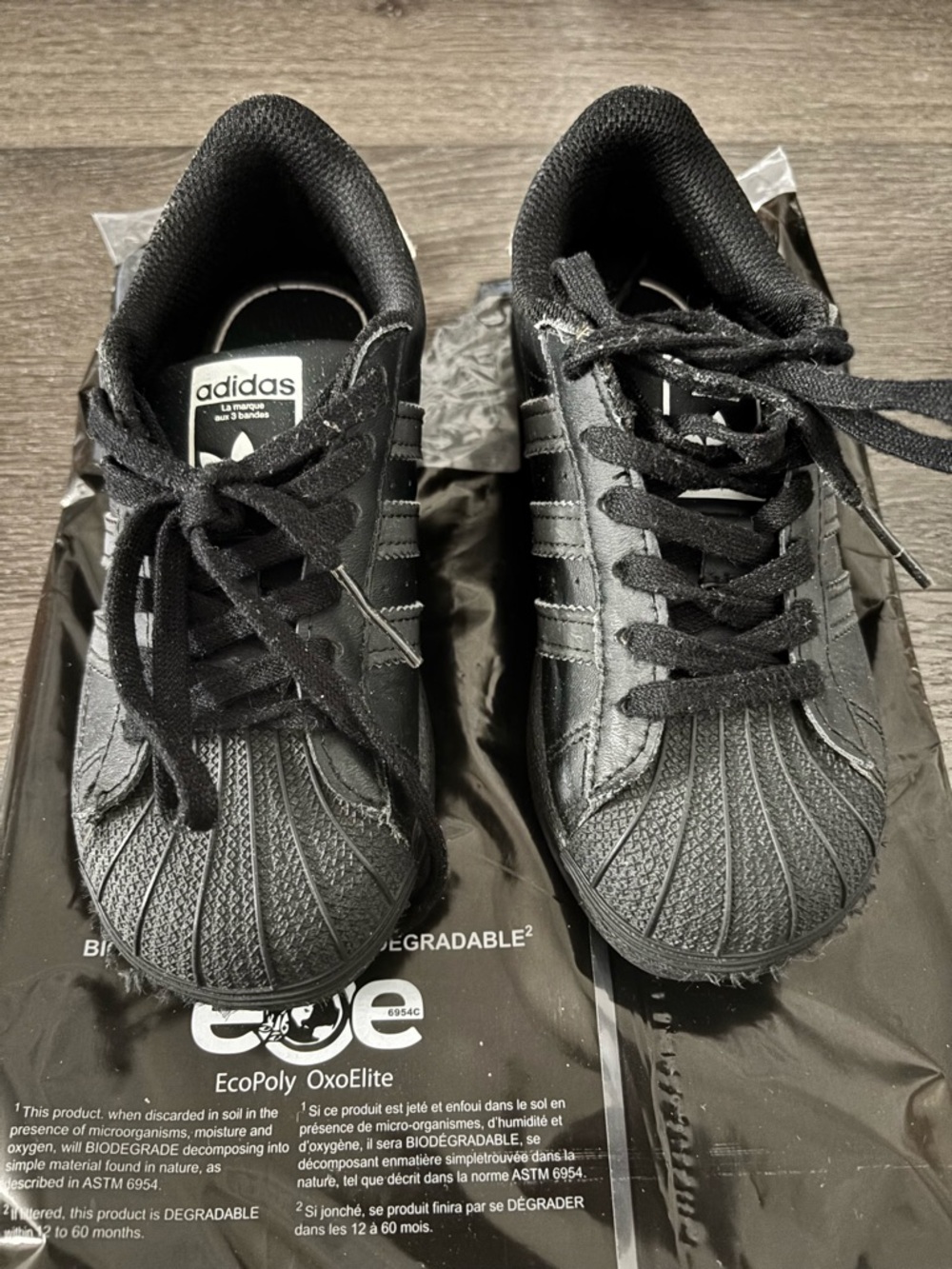 adidas Black and White Low-Top Sneakers
